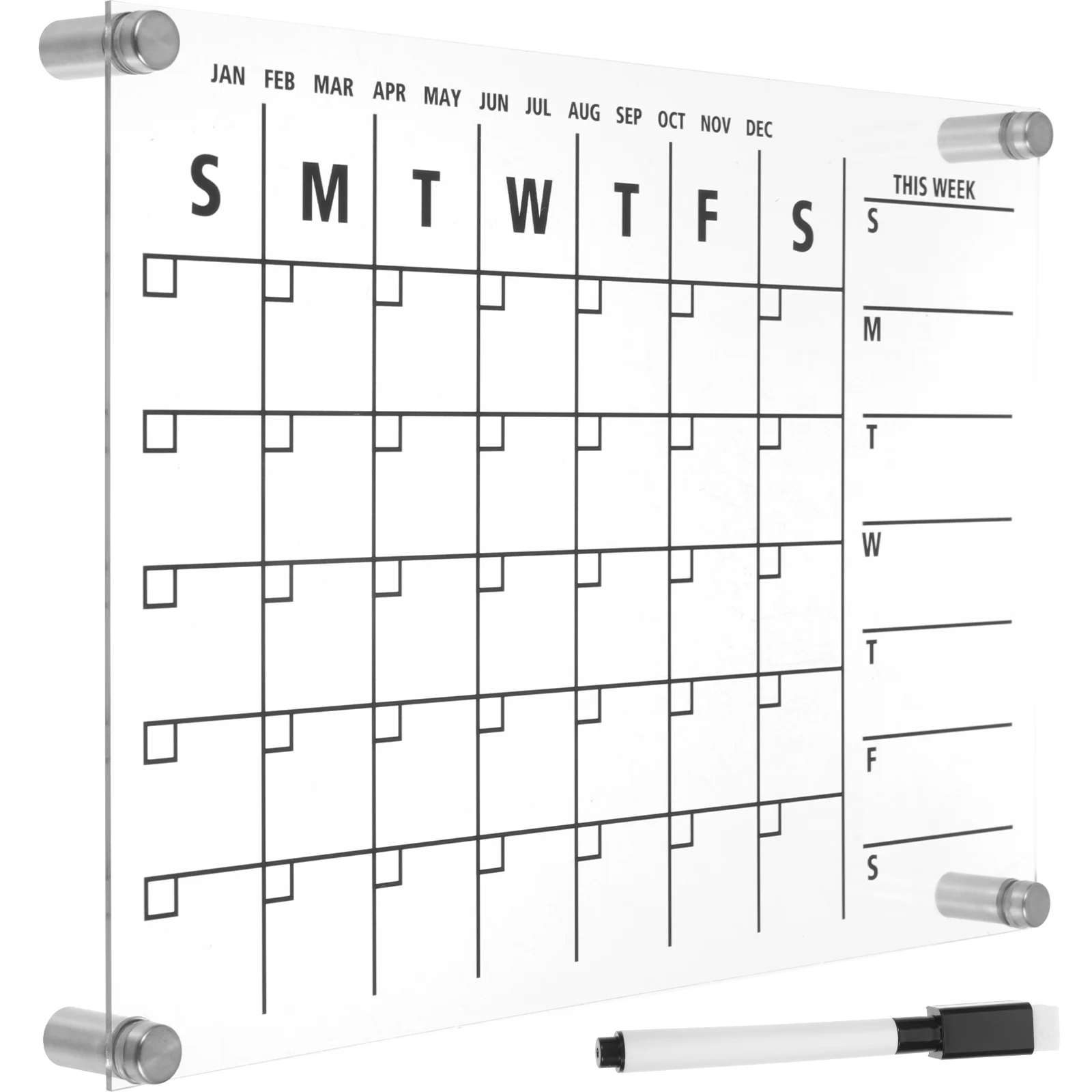 1 set Acrylic Message Board Dry Erase Rewritable Pad White Calendar Desk Note Sign Planning Clear Whiteboard Desktop
1 set Acrylic Message Board Dry Erase Rewritable Pad White Calendar Desk Note Sign Planning Clear Whiteboard Desktop