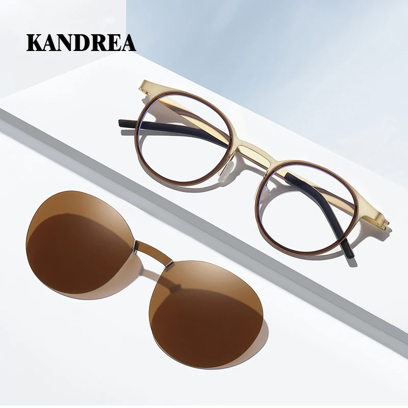 KANDREA Ultra-Lightweight Frameless UV400 Driving Sunglasses No Welding No Screws Adjustable Prescription Optical Frame Set 7906
KANDREA Ultra-Lightweight Frameless UV400 Driving Sunglasses No Welding No Screws Adjustable Prescription Optical Frame Set 7906