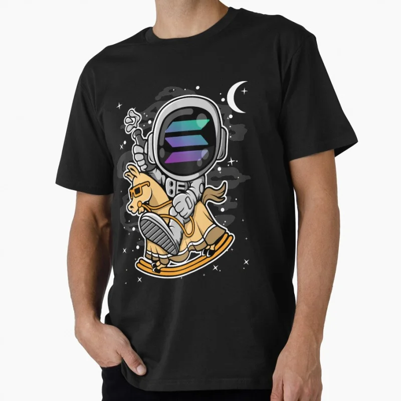 Astronaut Horse Solana SOL Coin To The Moon Crypto Token Cryptocurrency Blockchain Wallet HODL Gift T shirt Large size Tops 
Astronaut Horse Solana SOL Coin To The Moon Crypto Token Cryptocurrency Blockchain Wallet HODL Gift T shirt Large size Tops