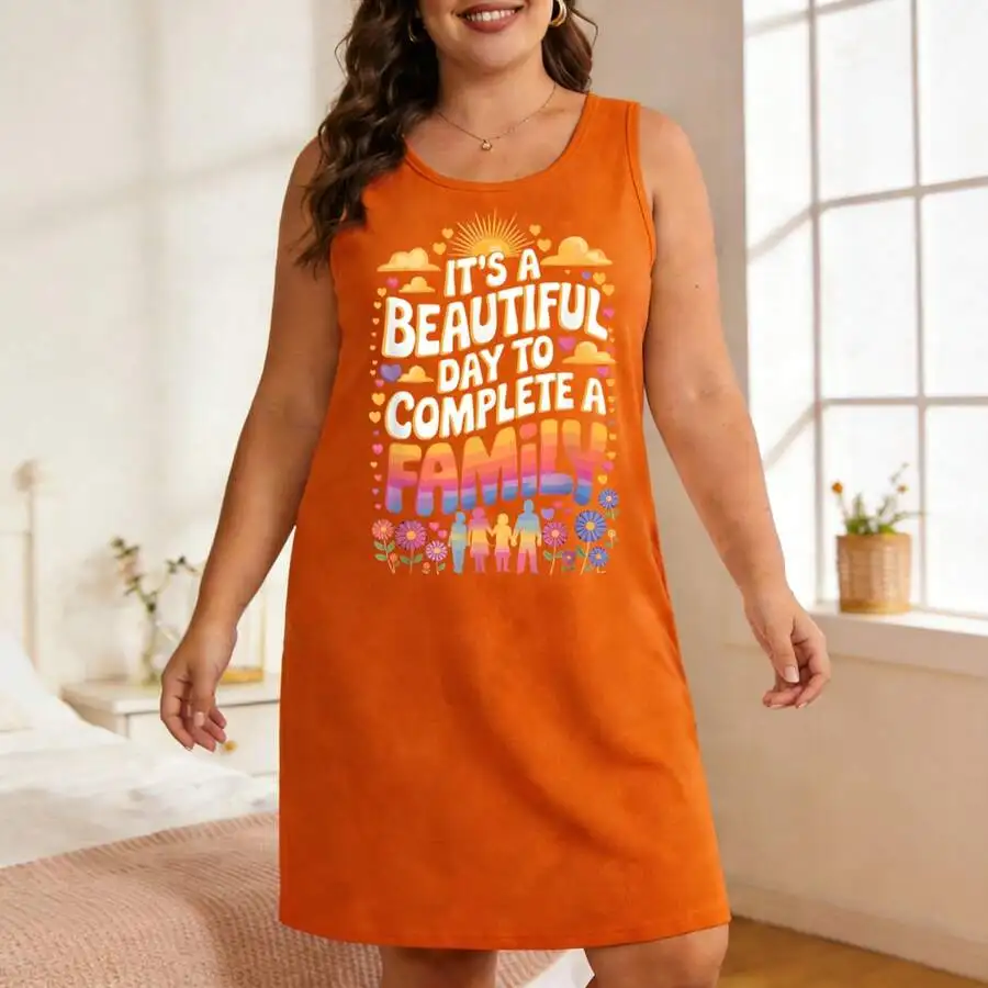 Plus Size Women Soft Stretch Polyester Slip Dress Round Neck All Season Loungewear
Plus Size Women Soft Stretch Polyester Slip Dress Round Neck All Season Loungewear