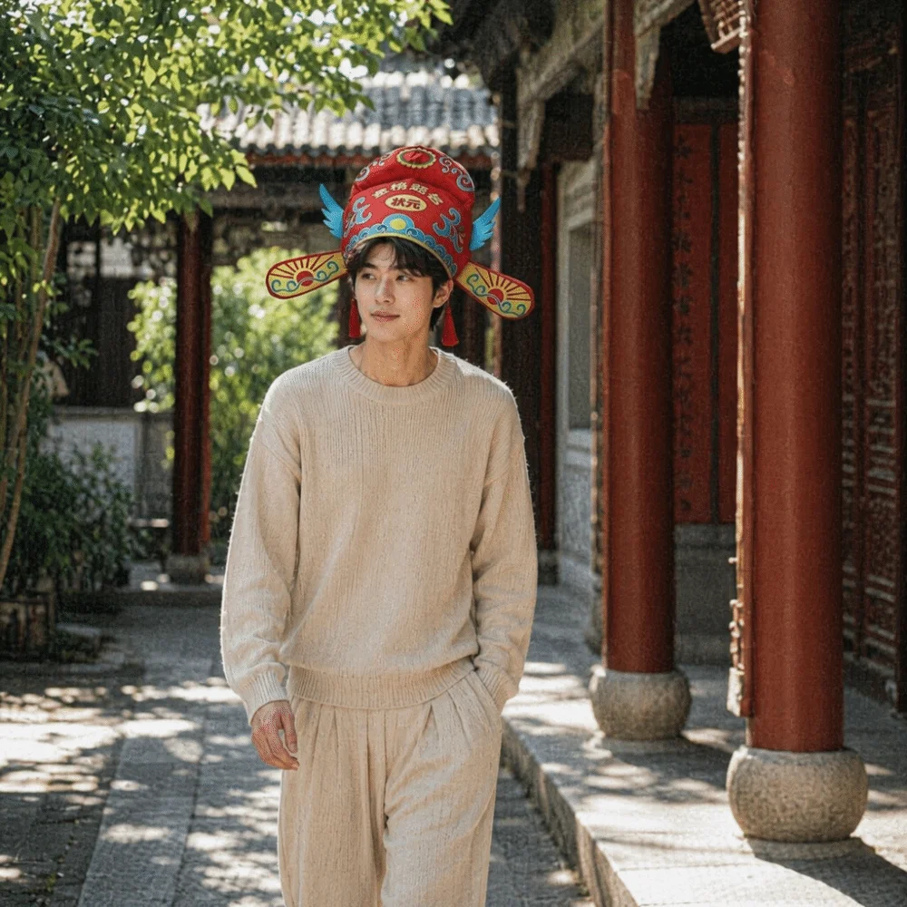 Chinese Style Ancient Zhuang Yuan Hat Tassel Funny Photo Prop Headgear Novelty Adjustable Role Play Headgear Halloween
Chinese Style Ancient Zhuang Yuan Hat Tassel Funny Photo Prop Headgear Novelty Adjustable Role Play Headgear Halloween