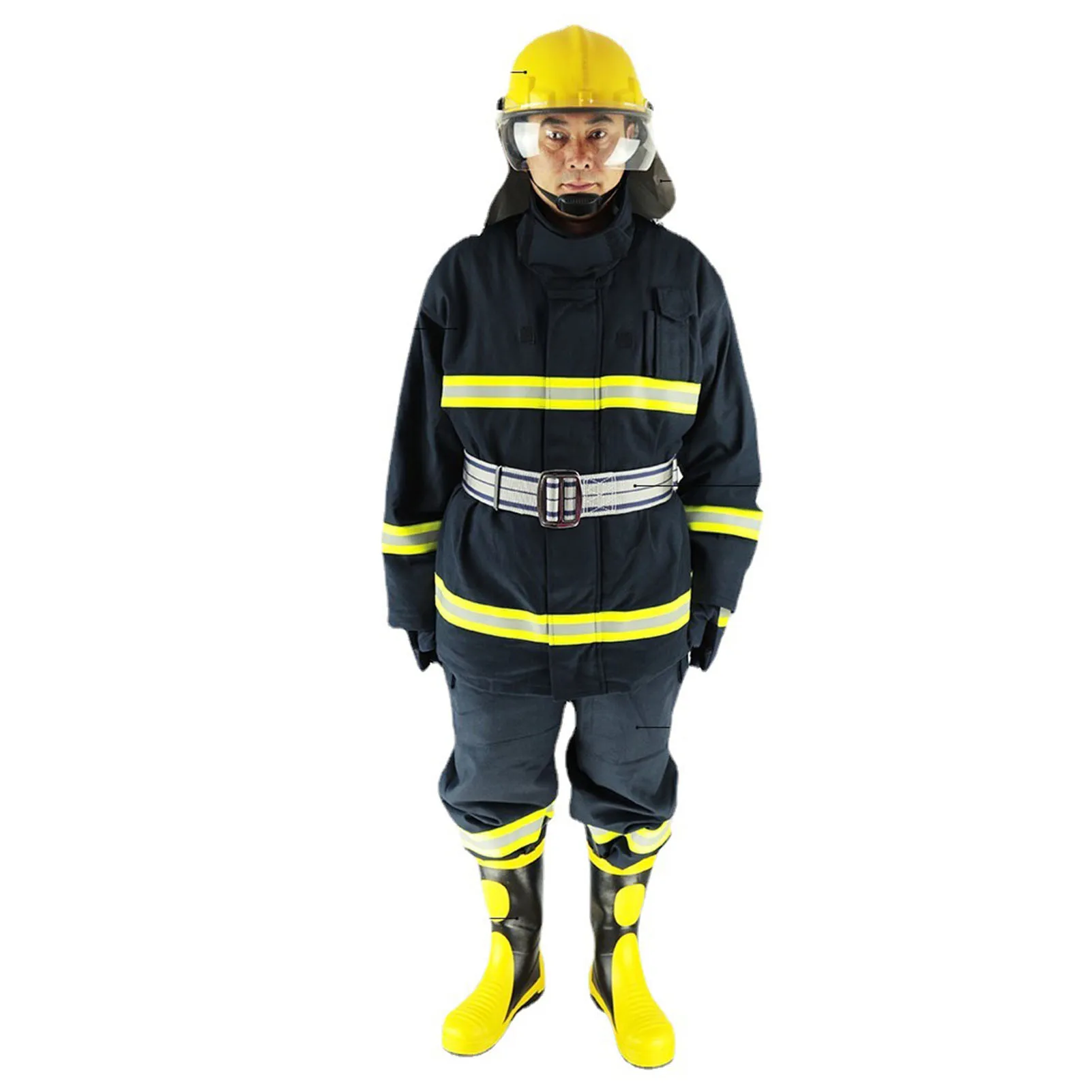 Reflective Safety Suit Fire Resistant Safety Suit 4 Layer Heat Insulation Jacket and Pants with High Visibility Reflective Strip
Reflective Safety Suit Fire Resistant Safety Suit 4 Layer Heat Insulation Jacket and Pants with High Visibility Reflective Strip