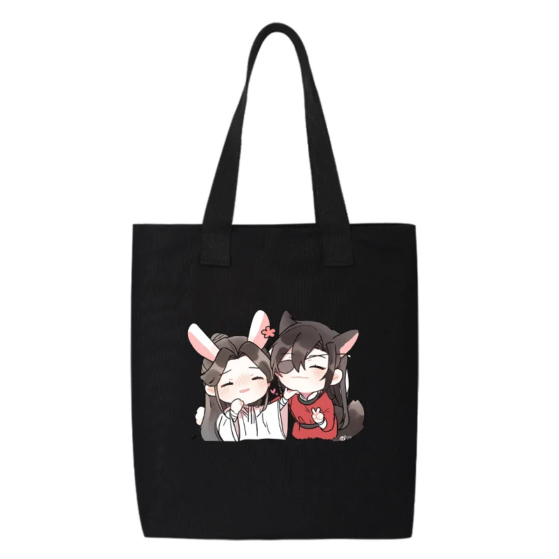 Chinese TV Series TGCF Tian Guan Ci Fu Xie Lian Hua Cheng Cute Cartoon Handbag Black White Canvas School Shoulder Shopping Bag
Chinese TV Series TGCF Tian Guan Ci Fu Xie Lian Hua Cheng Cute Cartoon Handbag Black White Canvas School Shoulder Shopping Bag