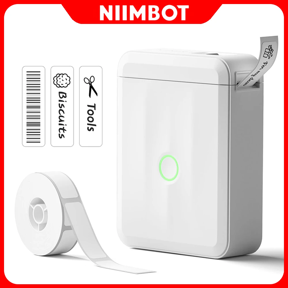 Niimbot D110 D11 термопринтер этикеток портативный Bluetooth термопринтер клейкая белая наклейка штрих-код мобильная этикетировочная машина
Niimbot D110 D11 термопринтер этикеток портативный Bluetooth термопринтер клейкая белая наклейка штрих-код мобильная этикетировочная машина
