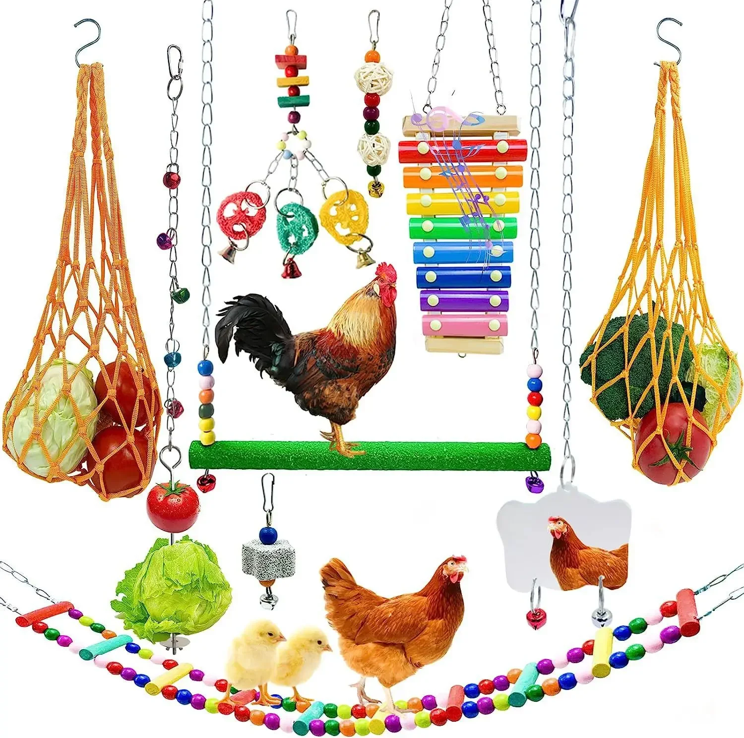 10PCS Pet Chicken Toy Set Rooster Hen Chick Toys
10PCS Pet Chicken Toy Set Rooster Hen Chick Toys