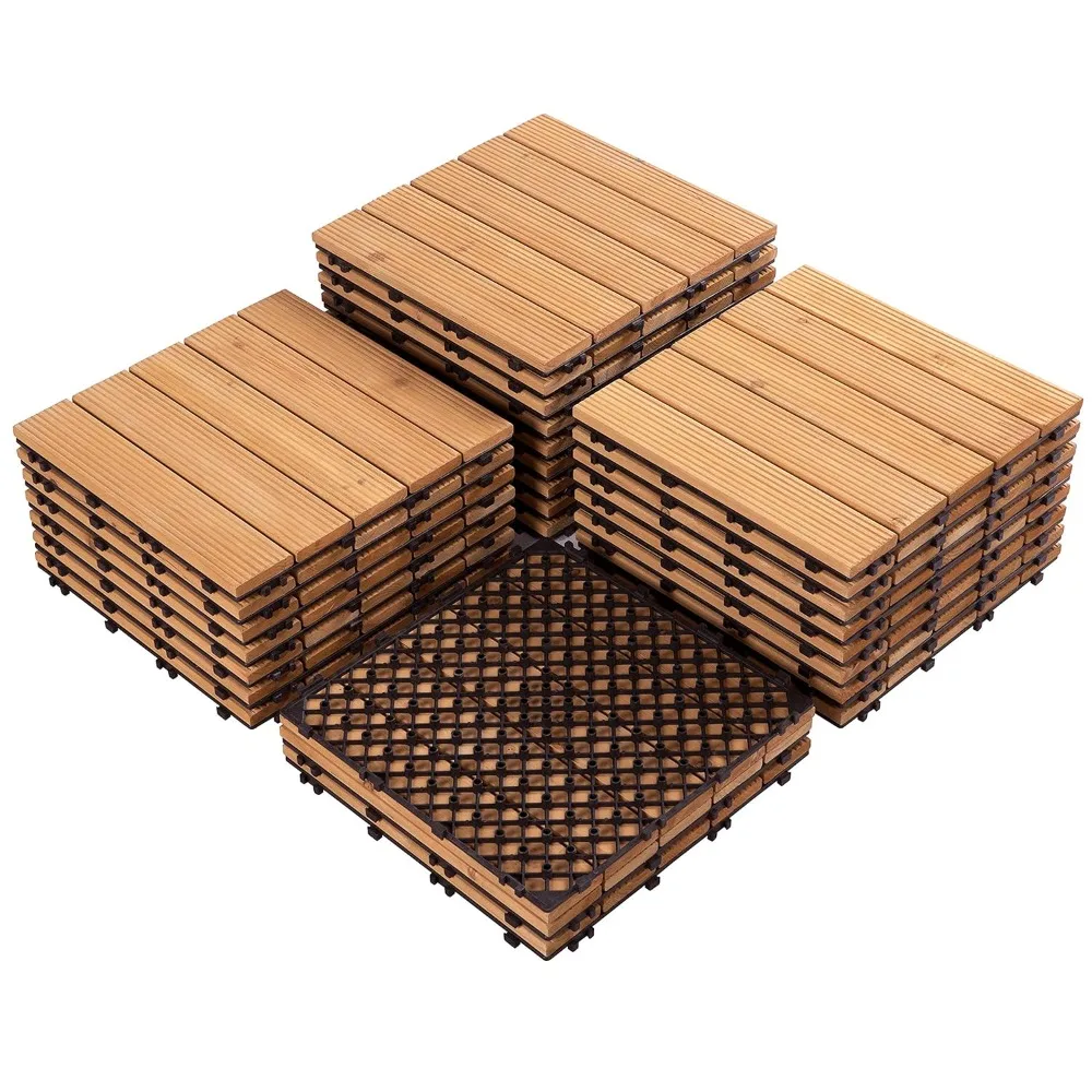 27-piece Interlocking Wood Flooring, Patio Deck Tiles, Outdoor Garden Flooring 12 X 12 Inches, Customizable
27-piece Interlocking Wood Flooring, Patio Deck Tiles, Outdoor Garden Flooring 12 X 12 Inches, Customizable