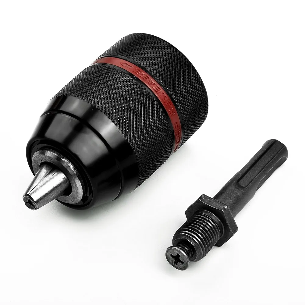 Keyless Self Tightening Drill Chuck 12inch 213mm for SDS PLUS 2 13mm Clamp Range for Various Drill Applications
Keyless Self Tightening Drill Chuck 12inch 213mm for SDS PLUS 2 13mm Clamp Range for Various Drill Applications