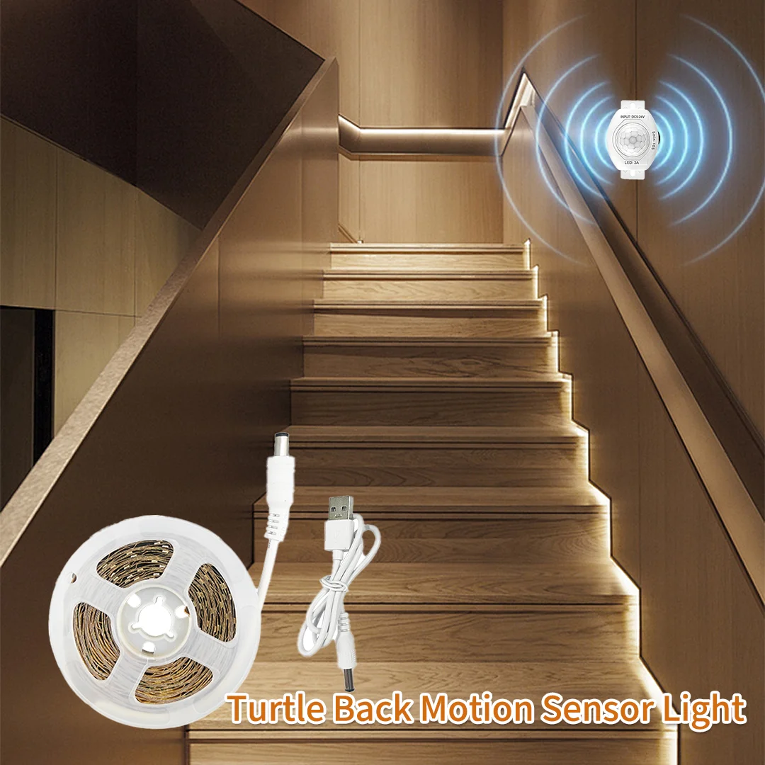 USB Motion Sensor LED Strip Light, 1-3m Range, Flexible Self-Adhesive Tape, Perfect for DIY & Stairs/Hallway/Entryway
USB Motion Sensor LED Strip Light, 1-3m Range, Flexible Self-Adhesive Tape, Perfect for DIY & Stairs/Hallway/Entryway