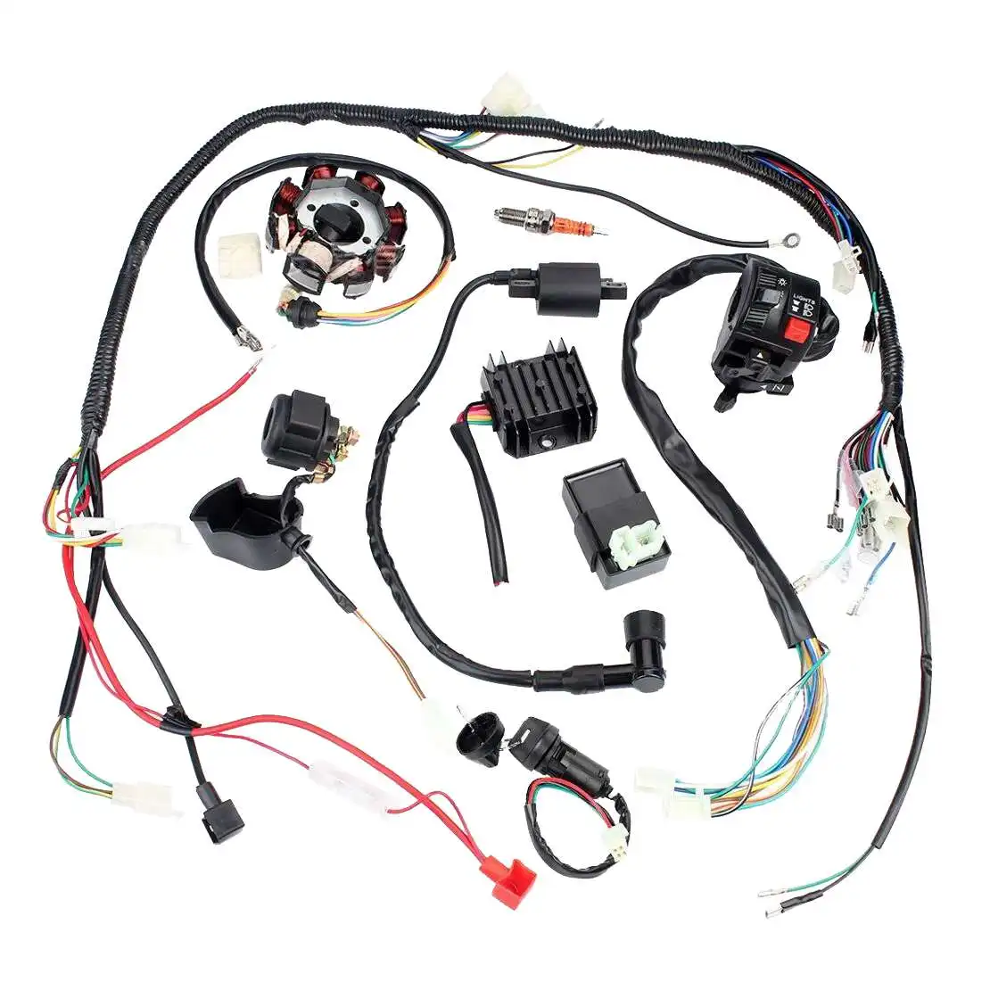 Motorcycle 125-250CC Stator CDI Coil Electric Wiring Harness Loom Assembly
Motorcycle 125-250CC Stator CDI Coil Electric Wiring Harness Loom Assembly