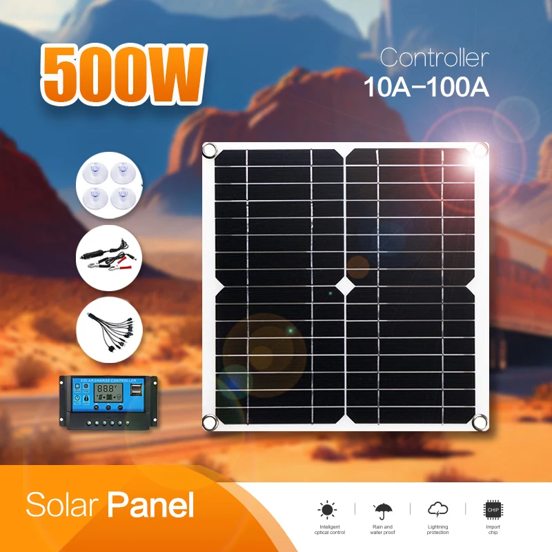 Wholesale Solar Panel 12W-500W Kit Complete Solar Controller 12V Safe Charge Backup Charger for Battery Phone Toy Tools Camping
Wholesale Solar Panel 12W-500W Kit Complete Solar Controller 12V Safe Charge Backup Charger for Battery Phone Toy Tools Camping