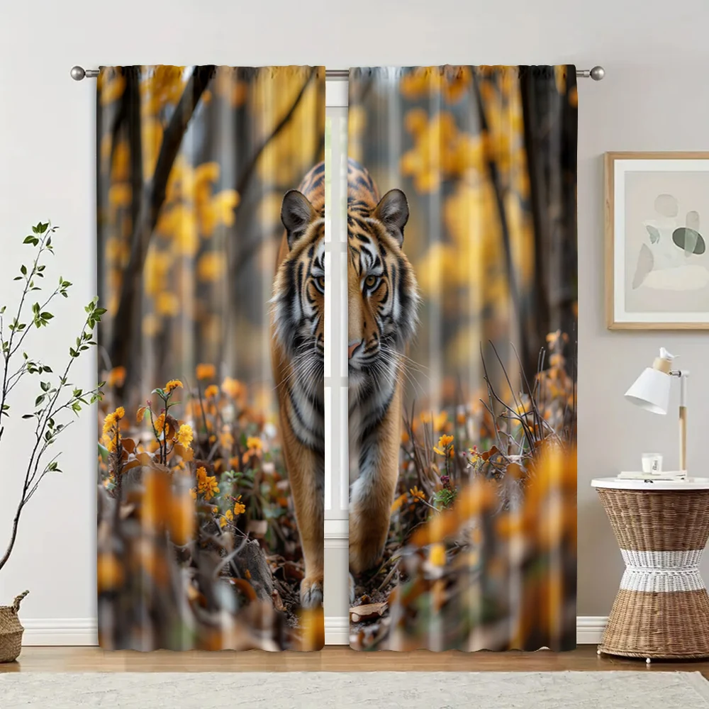 2 pcs, filtering curtains (excluding rods, non-movable, without batteries) Majestic Tiger for use in bedrooms and living rooms
2 pcs, filtering curtains (excluding rods, non-movable, without batteries) Majestic Tiger for use in bedrooms and living rooms