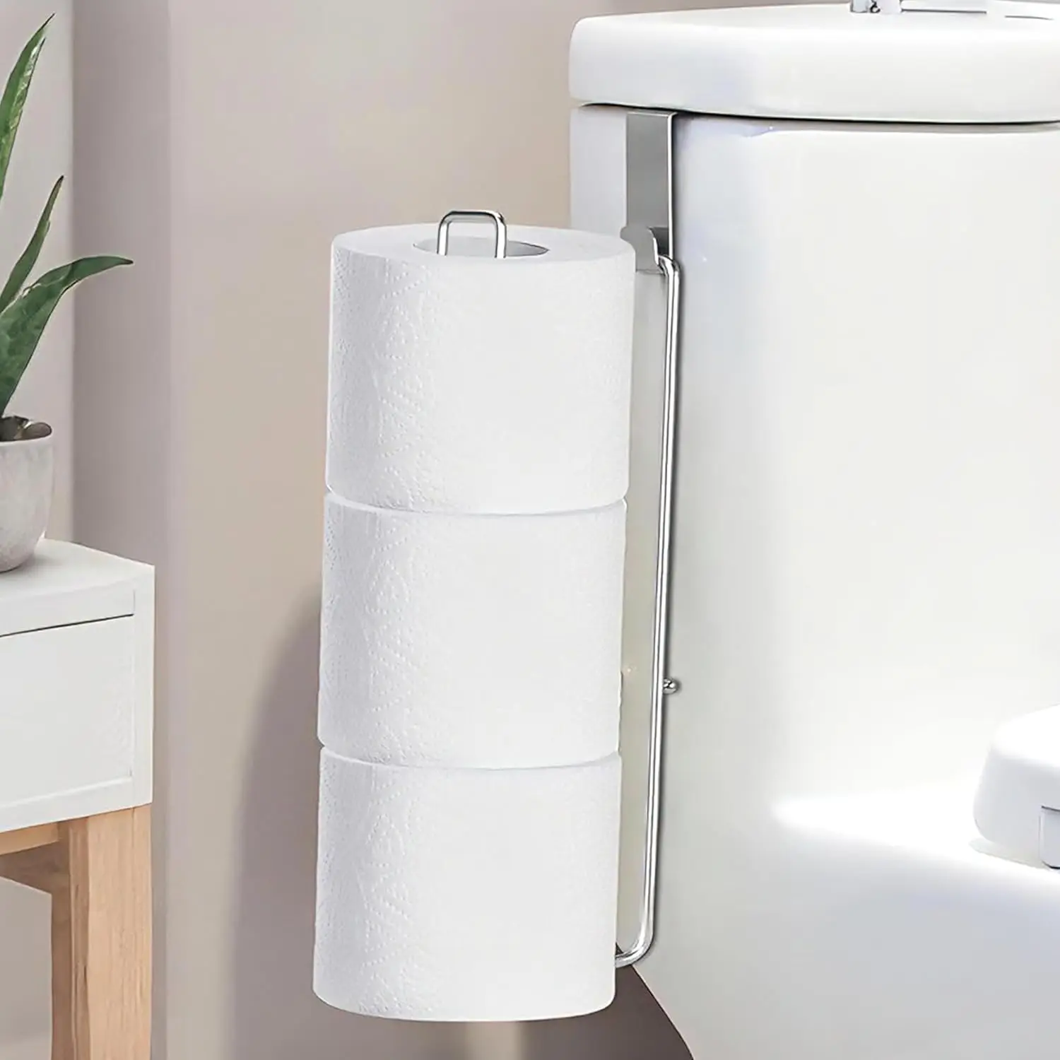 Toilet Paper Holder with 3 Rolls Reserve, Stainless Steel Wall Mount for Bathroom Organization, Brushed Nickel and Chrome, RV
Toilet Paper Holder with 3 Rolls Reserve, Stainless Steel Wall Mount for Bathroom Organization, Brushed Nickel and Chrome, RV