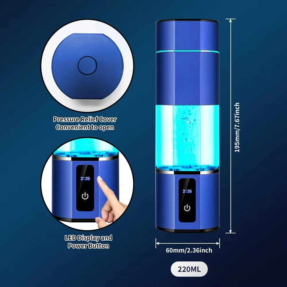 Hydrogen Water Generator Machine Energy-Enhanced Drinking Hydrogen Water Bottle 6000PPB+
Hydrogen Water Generator Machine Energy-Enhanced Drinking Hydrogen Water Bottle 6000PPB+