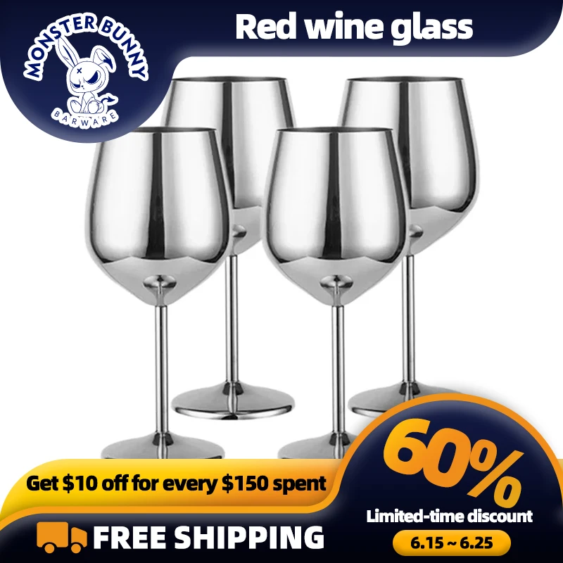 4PCS Stainless Steel Glass Cocktail Creative Metal Wine Bar Restaurant Champagne Red Wine Glass Drinkware Barware Cup
4PCS Stainless Steel Glass Cocktail Creative Metal Wine Bar Restaurant Champagne Red Wine Glass Drinkware Barware Cup
