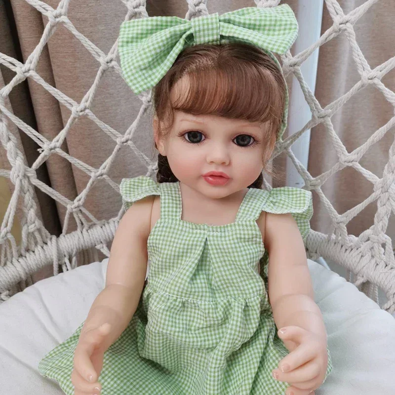 55CM Full Body Silicone Reborn Toddler Princess Betty Soft Touch Lifelike Hand Rooted hair Collectible Art Doll
55CM Full Body Silicone Reborn Toddler Princess Betty Soft Touch Lifelike Hand Rooted hair Collectible Art Doll