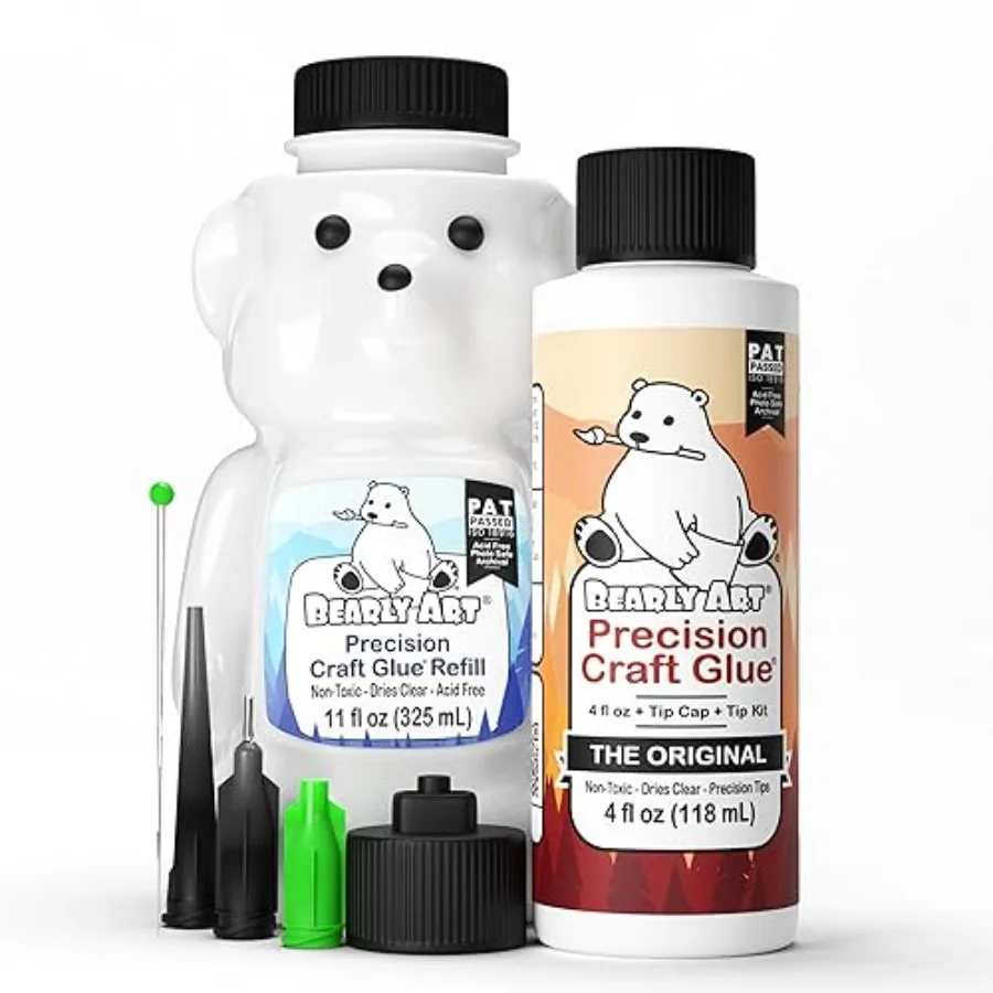Клей для точной работы Precision Craft Glue - Набор: флаконы-дозаторы 4 и 11 жидких унций - В комплекте набор насадок - Устойчив к складкам - Гибкий и устойчивый к трещинам
Клей для точной работы Precision Craft Glue - Набор: флаконы-дозаторы 4 и 11 жидких унций - В комплекте набор насадок - Устойчив к складкам - Гибкий и устойчивый к трещинам