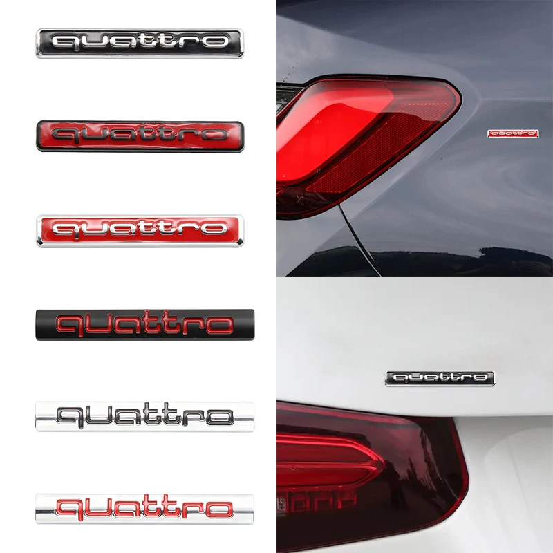 3D Metal Car Sticker Rear Trunk Emblem For Audi A3 A4 A5 A6 Q7 B8 TT RS3 RS4 R8 A8 A7 Q5 Q3 C7 S3 B5 Q2 Quattro Logo Accessories
3D Metal Car Sticker Rear Trunk Emblem For Audi A3 A4 A5 A6 Q7 B8 TT RS3 RS4 R8 A8 A7 Q5 Q3 C7 S3 B5 Q2 Quattro Logo Accessories