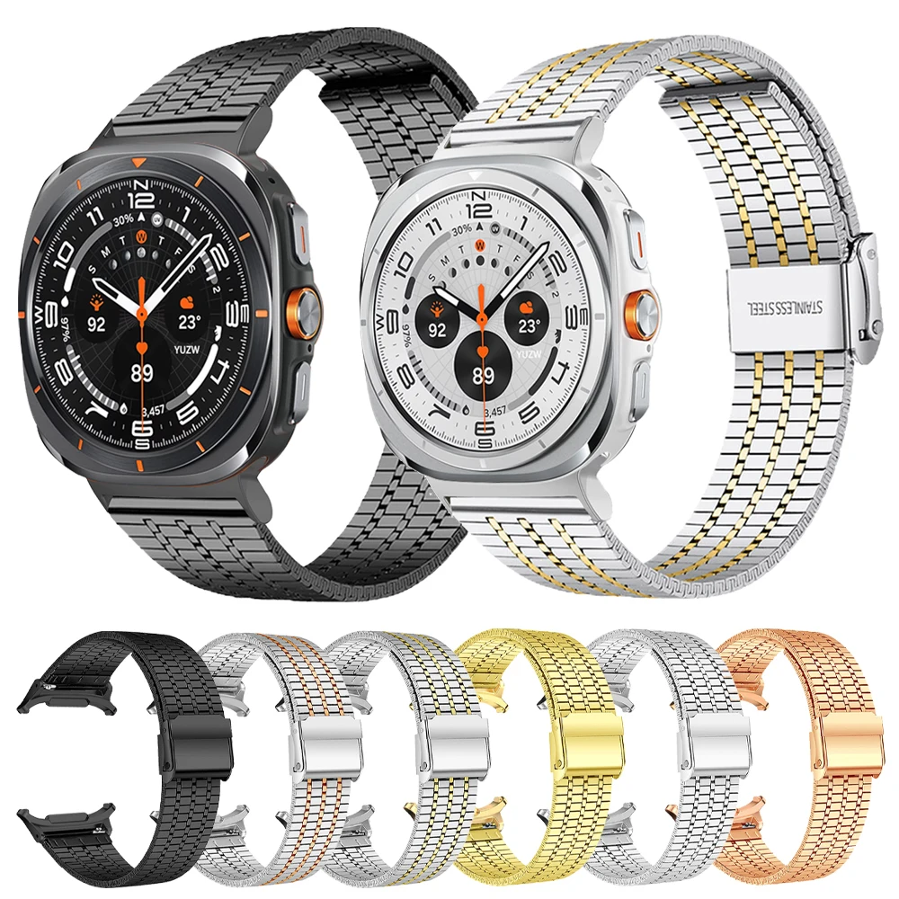 Ремешок металлический унисекс для наручных часов Samsung Galaxy Watch Ultra Band 7 Ultra 47 мм
Ремешок металлический унисекс для наручных часов Samsung Galaxy Watch Ultra Band 7 Ultra 47 мм