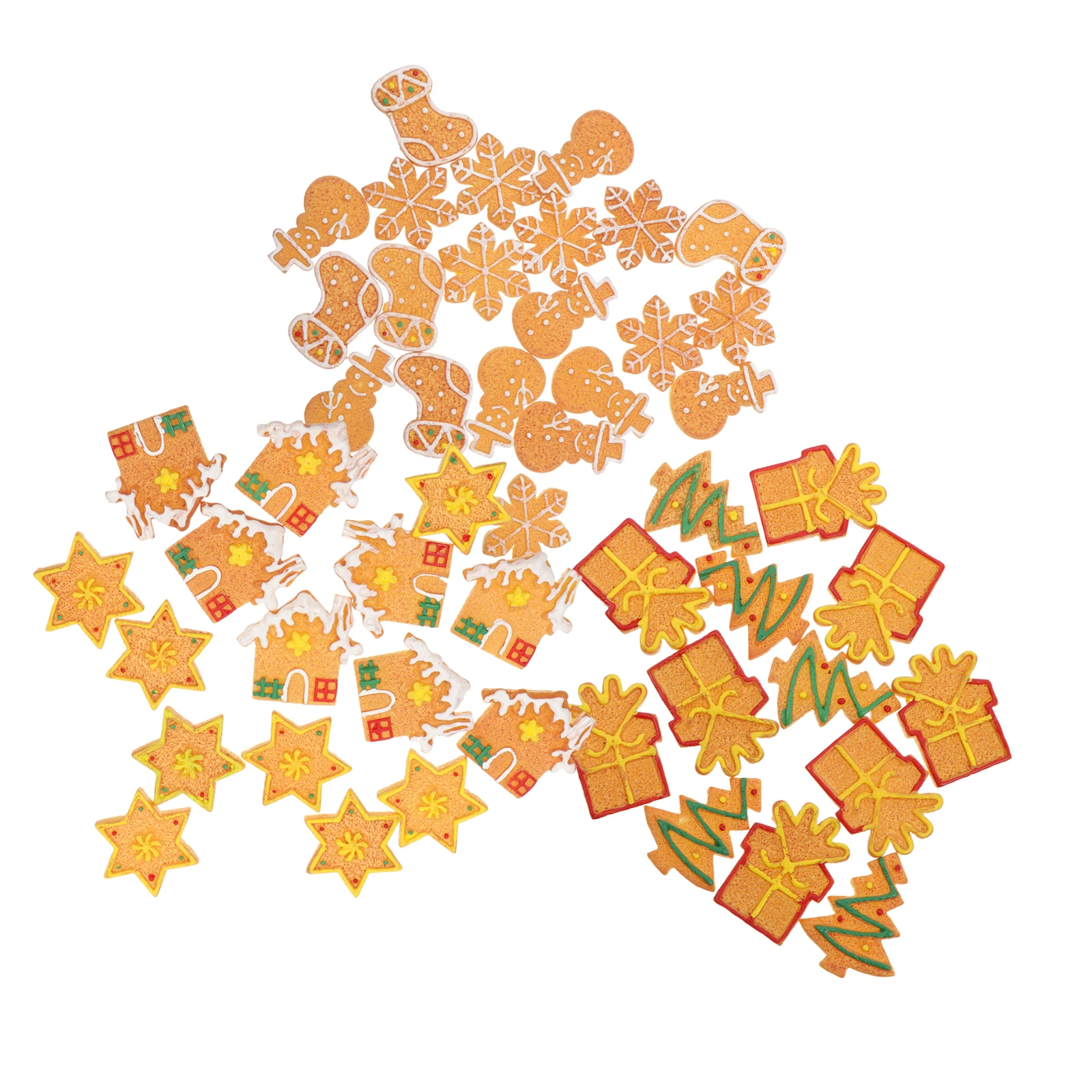 50 Pcs Christmas Cookies Snowman Keychain Elements Charms Ornaments Jewelry Diy Mini Decorate
50 Pcs Christmas Cookies Snowman Keychain Elements Charms Ornaments Jewelry Diy Mini Decorate