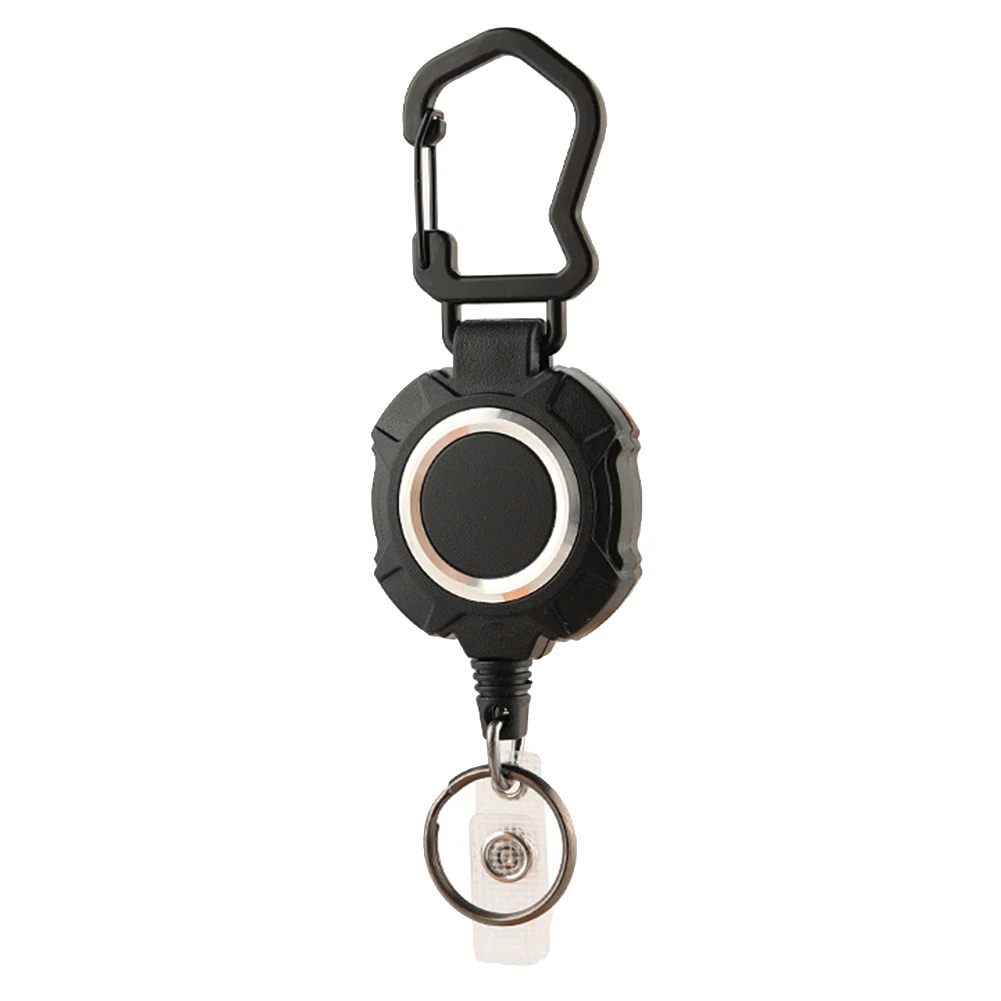 Carabiner Keychain 160*35mm ABS steel Wire Black Compact Exquisite Heavy Duty Lightweight Multitool Retractable
Carabiner Keychain 160*35mm ABS steel Wire Black Compact Exquisite Heavy Duty Lightweight Multitool Retractable