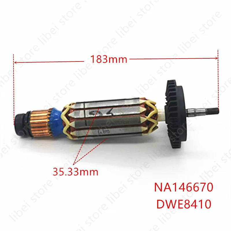 NA146670 ARMATURE Rotor Replace For Dewalt DWE8410 DWE46105 DWE4277 DWE4238 DWE8420 DWE8421 DWE4238 N490496 220-230V
NA146670 ARMATURE Rotor Replace For Dewalt DWE8410 DWE46105 DWE4277 DWE4238 DWE8420 DWE8421 DWE4238 N490496 220-230V
