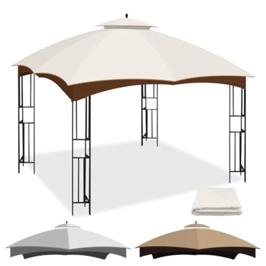 10 x 12 Replacement Gazebo Canopy Top for Lowe's Allen Roth Gazebo Double-Tier Gazebo Roof Cover with Air Vent Hevy Duty Cnopy
10 x 12 Replacement Gazebo Canopy Top for Lowe's Allen Roth Gazebo Double-Tier Gazebo Roof Cover with Air Vent Hevy Duty Cnopy