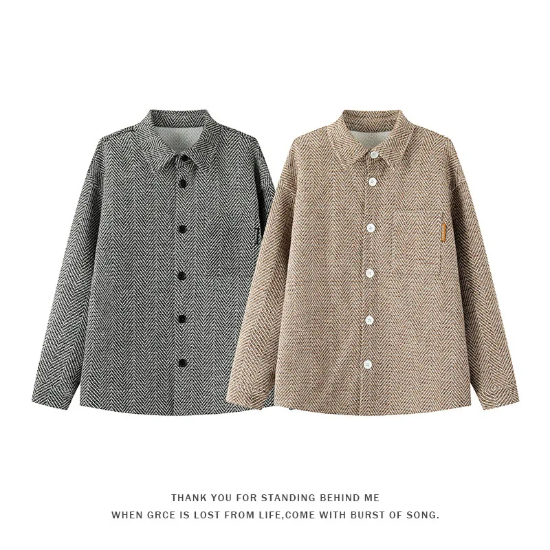 Twill Lapel Jacket Men's Outerwear 2025 Spring New Casual Shirt Jacket Loose Large Size Jacket
Twill Lapel Jacket Men's Outerwear 2025 Spring New Casual Shirt Jacket Loose Large Size Jacket