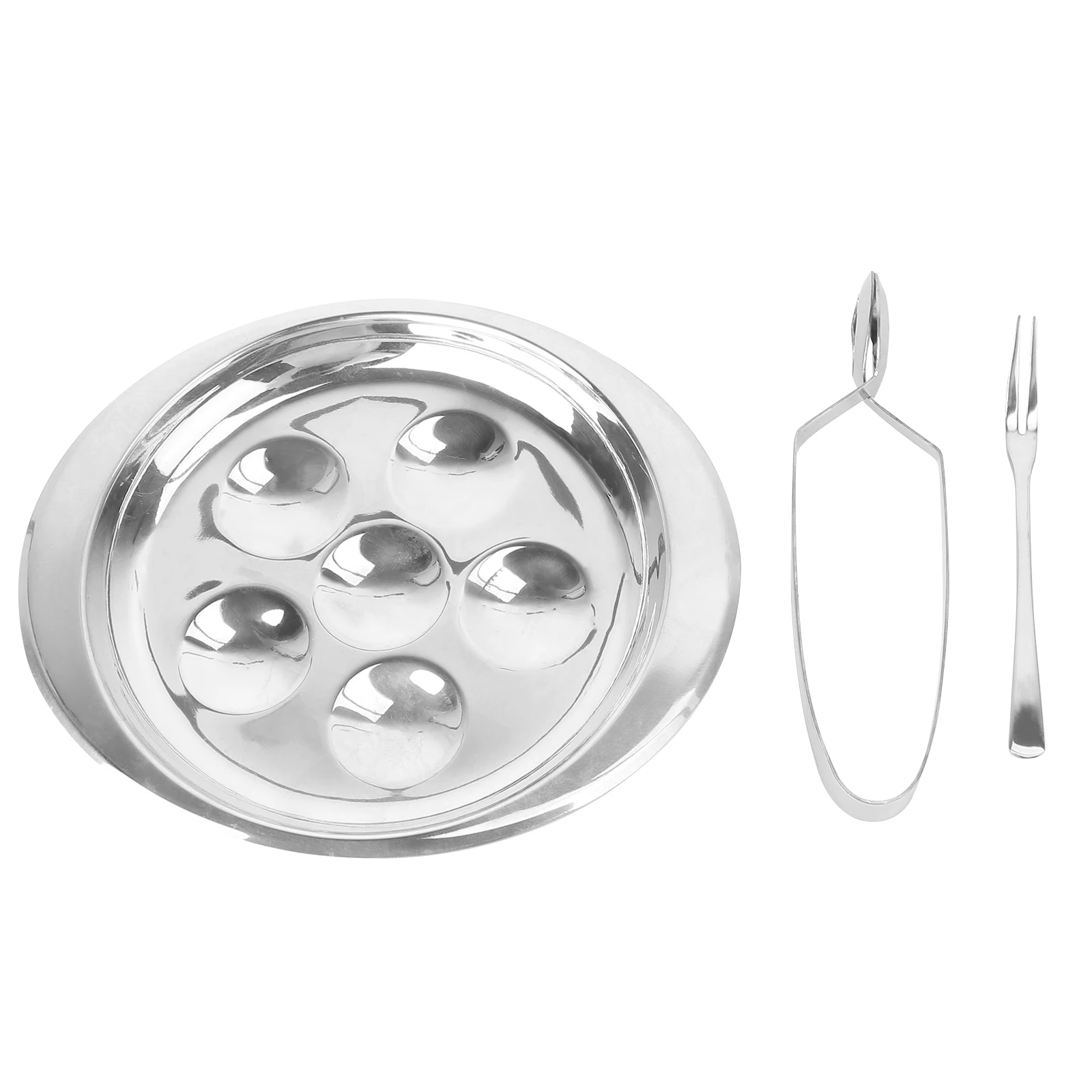 Stainless Steel Snail Dish Set 6 Grooves Fork Clip Kitchen Utensil Escargot Baking Dish Tableware Serving Shell Food
Stainless Steel Snail Dish Set 6 Grooves Fork Clip Kitchen Utensil Escargot Baking Dish Tableware Serving Shell Food