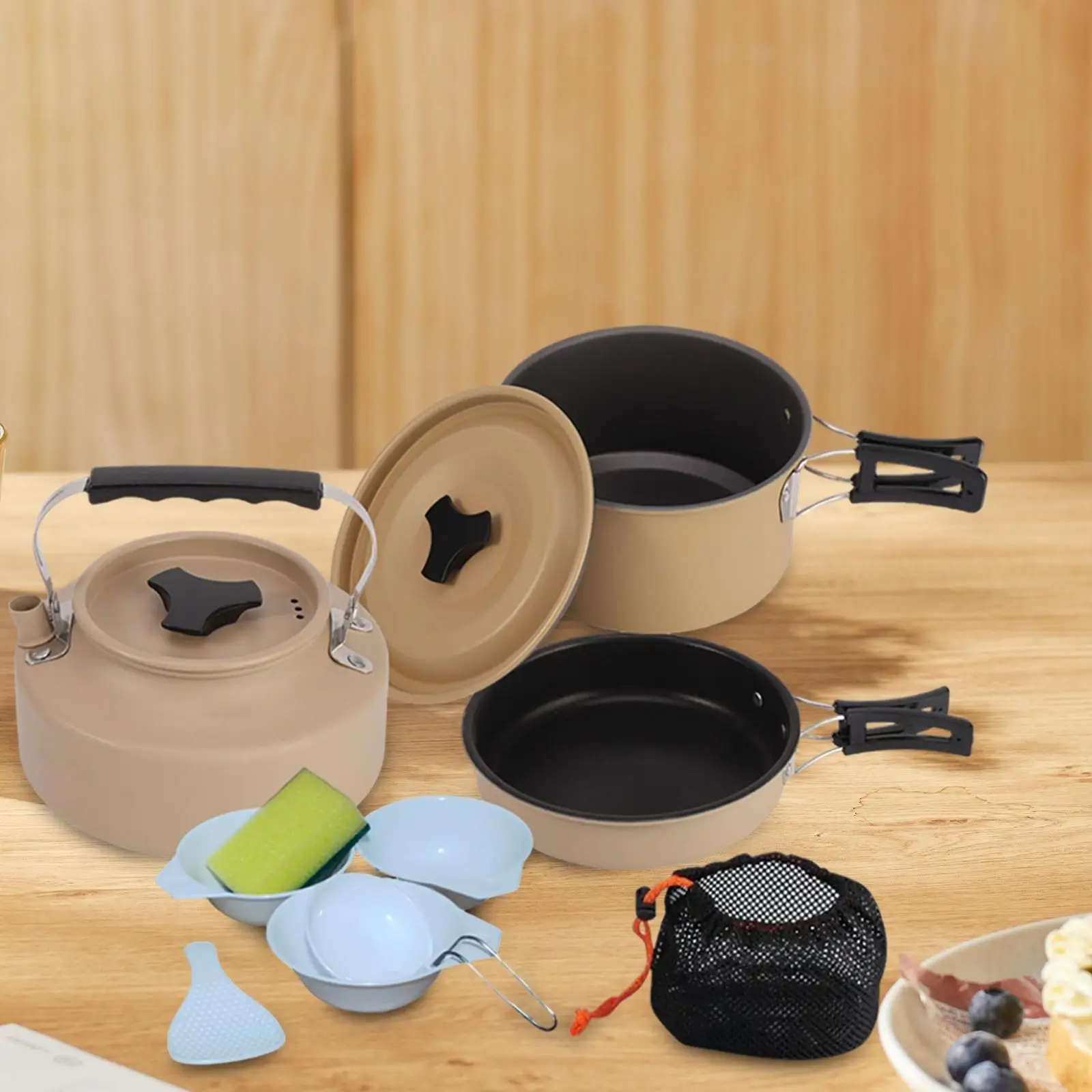 Camping Cookware Set Cooking Pot Cooker Multipurpose Easy to Pan for Camping BBQ
Camping Cookware Set Cooking Pot Cooker Multipurpose Easy to Pan for Camping BBQ