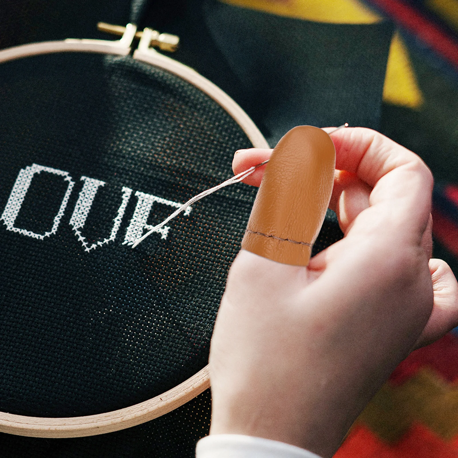 10Pcs Felting Finger Protector Premium PU Thimble for Sewing Knitting Needlework DIY Craft Projects Supplies
10Pcs Felting Finger Protector Premium PU Thimble for Sewing Knitting Needlework DIY Craft Projects Supplies