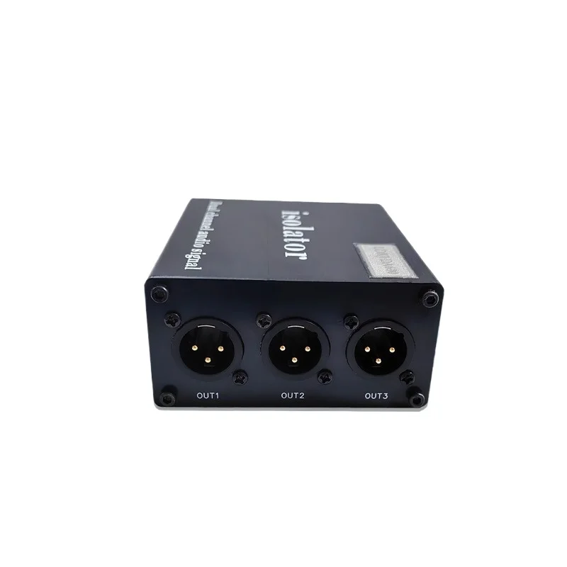 HiFi one-in-four-out audio isolator, noise-canceling audio splitter, 1-point 4XLR simultaneous playback splitter
HiFi one-in-four-out audio isolator, noise-canceling audio splitter, 1-point 4XLR simultaneous playback splitter