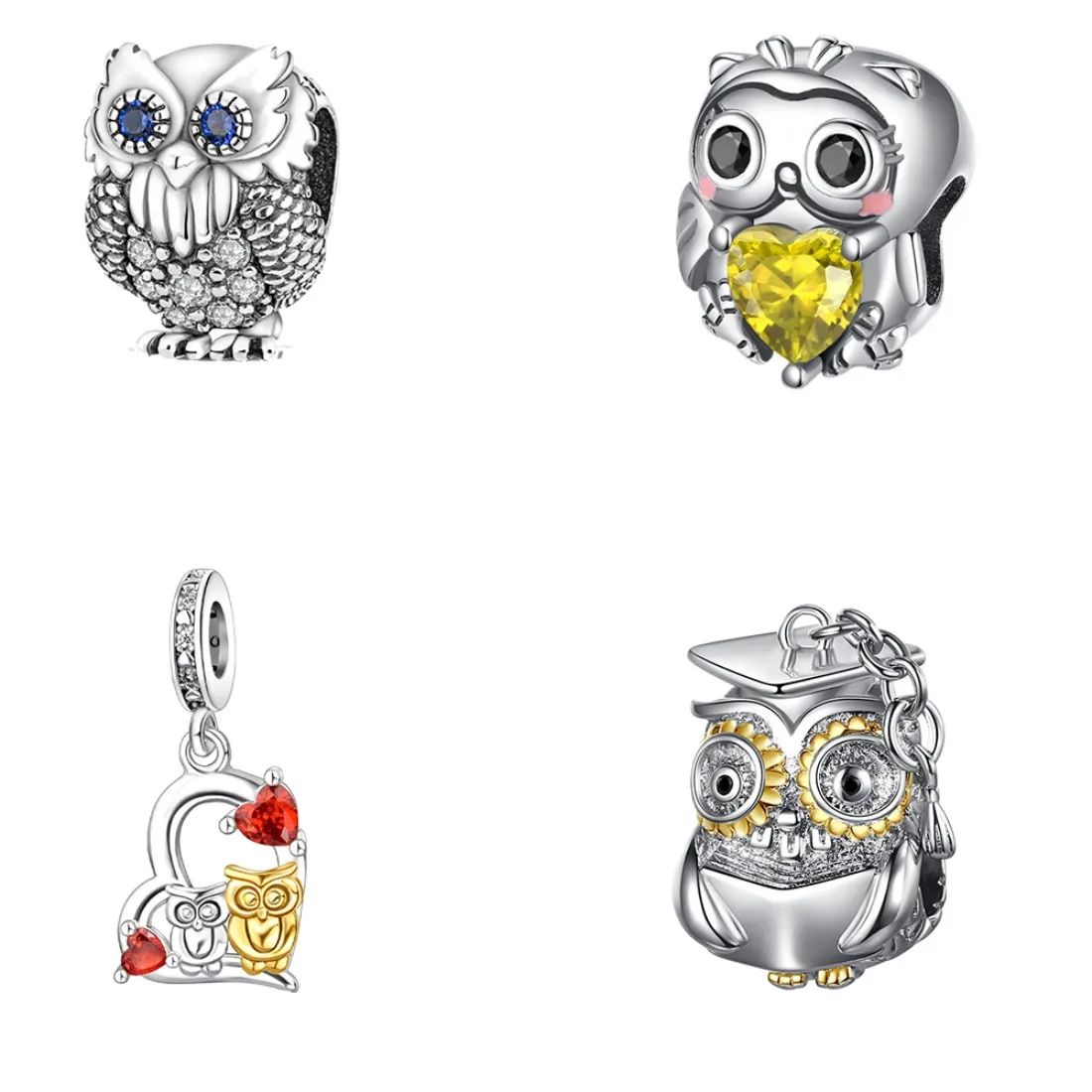 925 sterling silver pendant owl beads compatible with original bracelet necklace for men and women DIY jewelry gifts
925 sterling silver pendant owl beads compatible with original bracelet necklace for men and women DIY jewelry gifts