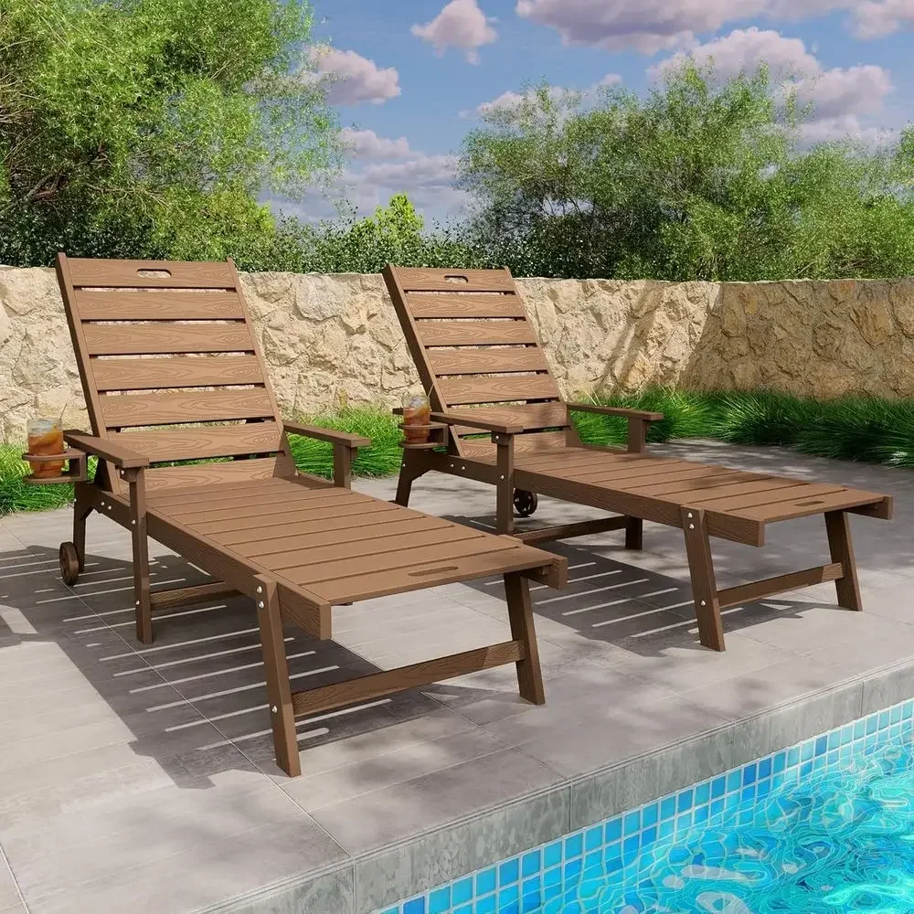 2-Piece Outdoor Lounge Set: 5-Position Backrest, Cup Holders, Wheels, All-Weather Resistant, Ideal for Patio, Deck, or Beach, Te
2-Piece Outdoor Lounge Set: 5-Position Backrest, Cup Holders, Wheels, All-Weather Resistant, Ideal for Patio, Deck, or Beach, Te