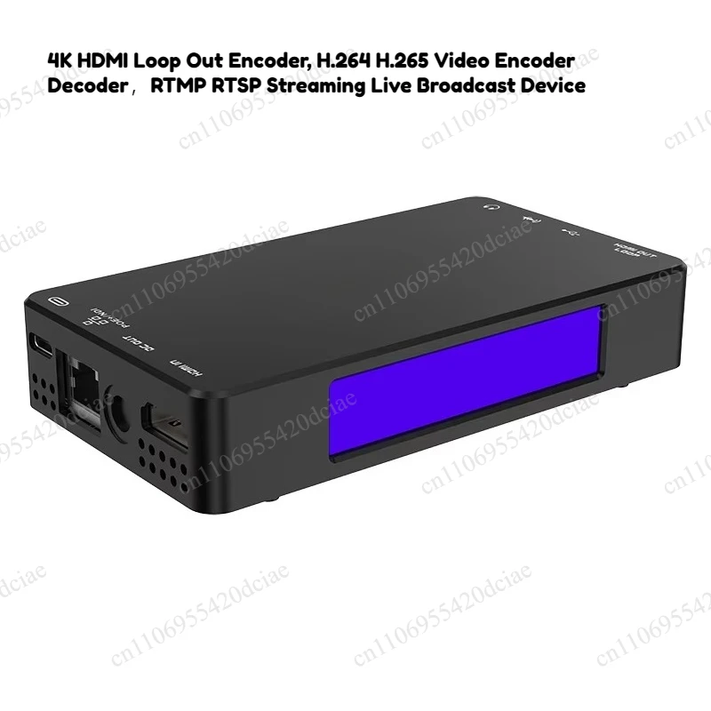 4K HDMI Loop Out Encoder, H.264 H.265 Video Encoder Decoder, RTMP RTSP Streaming Live Broadcast Device
4K HDMI Loop Out Encoder, H.264 H.265 Video Encoder Decoder, RTMP RTSP Streaming Live Broadcast Device