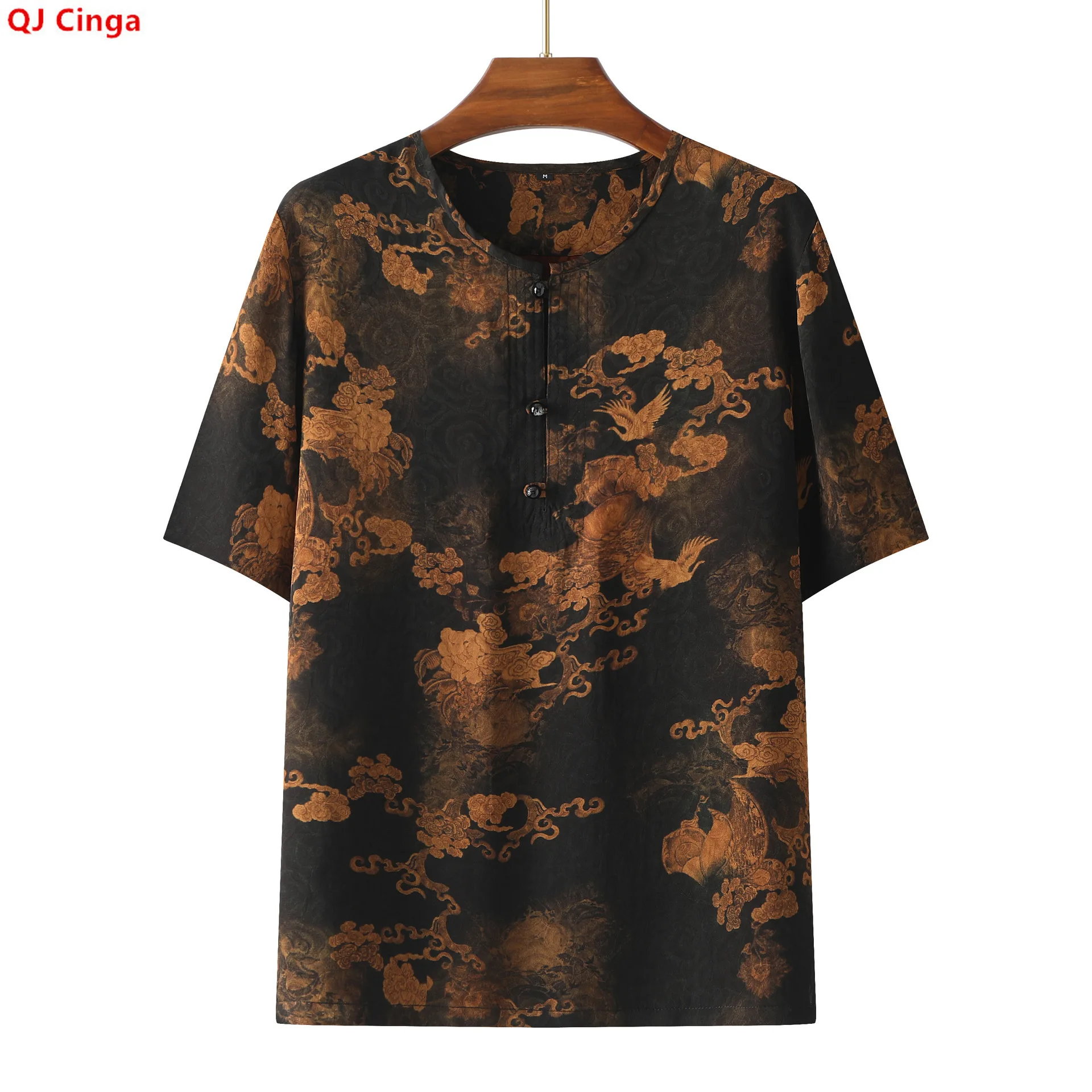 High-quality Men's Short-sleeve Printed Shirts, Chinese-style Summer Stand-up Collar Shirt, Loose Fit, Available in 6 Colors.
High-quality Men's Short-sleeve Printed Shirts, Chinese-style Summer Stand-up Collar Shirt, Loose Fit, Available in 6 Colors.