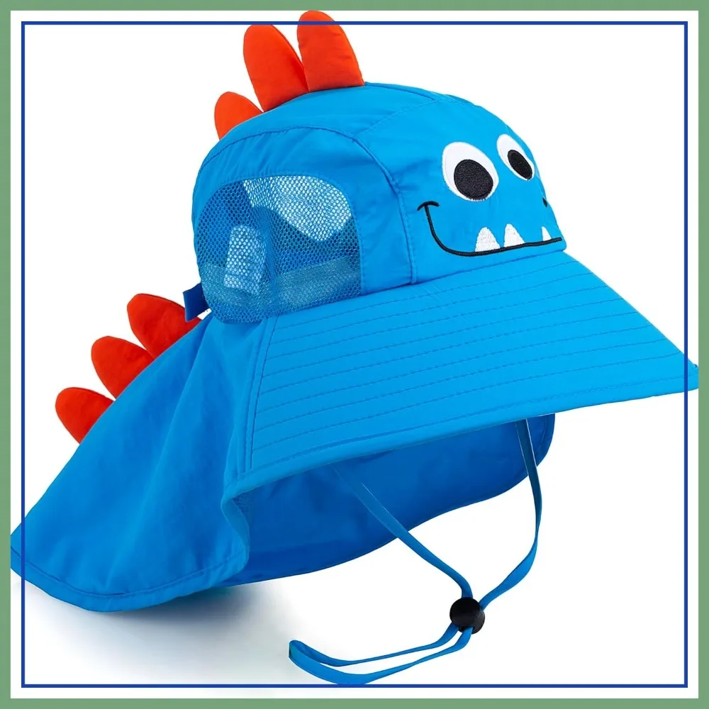 UPF 50+ Kids Sun Hat Wide Brim Beach Hat with Mesh & Adjustable Chin Strap for Boys Girls
UPF 50+ Kids Sun Hat Wide Brim Beach Hat with Mesh & Adjustable Chin Strap for Boys Girls