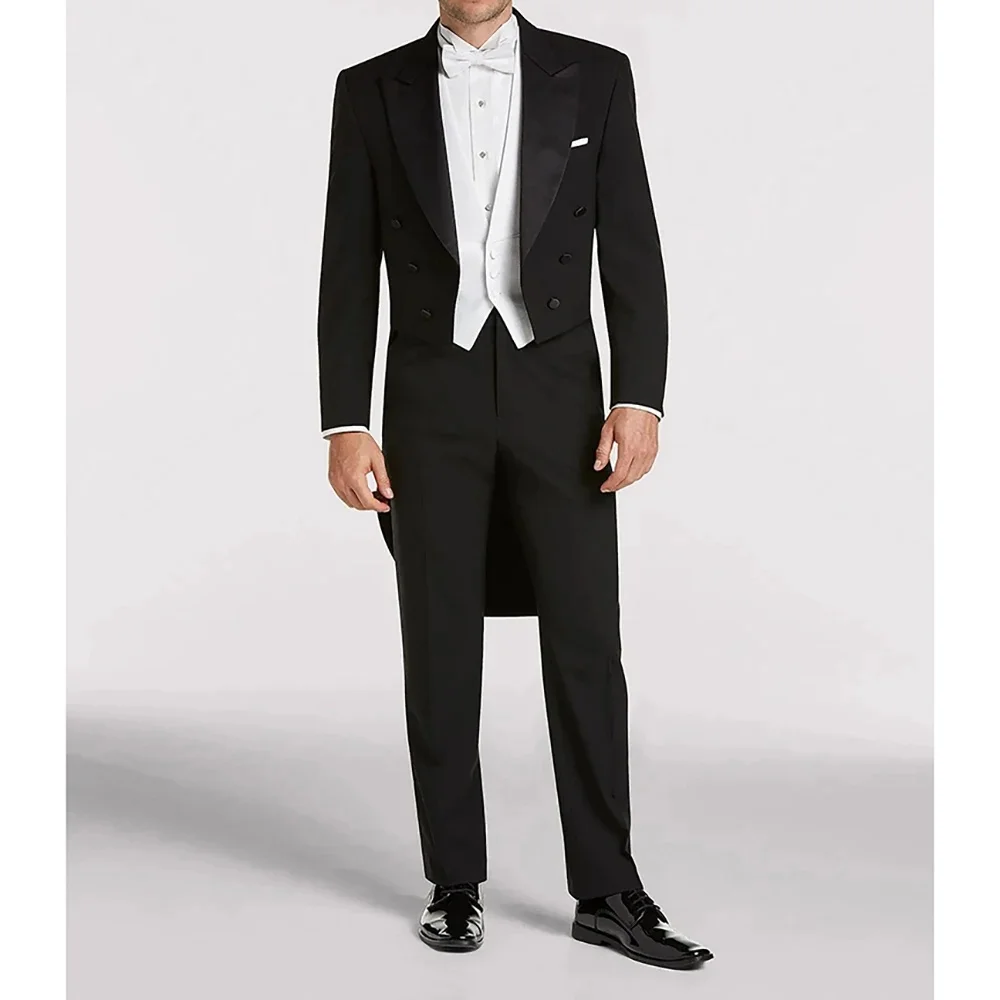 Elegant Men's Suit Sets- Slim Fit Tuxedo Jacket+Vest+Pant Set for Weddings & Formal Occasions Black Suit
Elegant Men's Suit Sets- Slim Fit Tuxedo Jacket+Vest+Pant Set for Weddings & Formal Occasions Black Suit