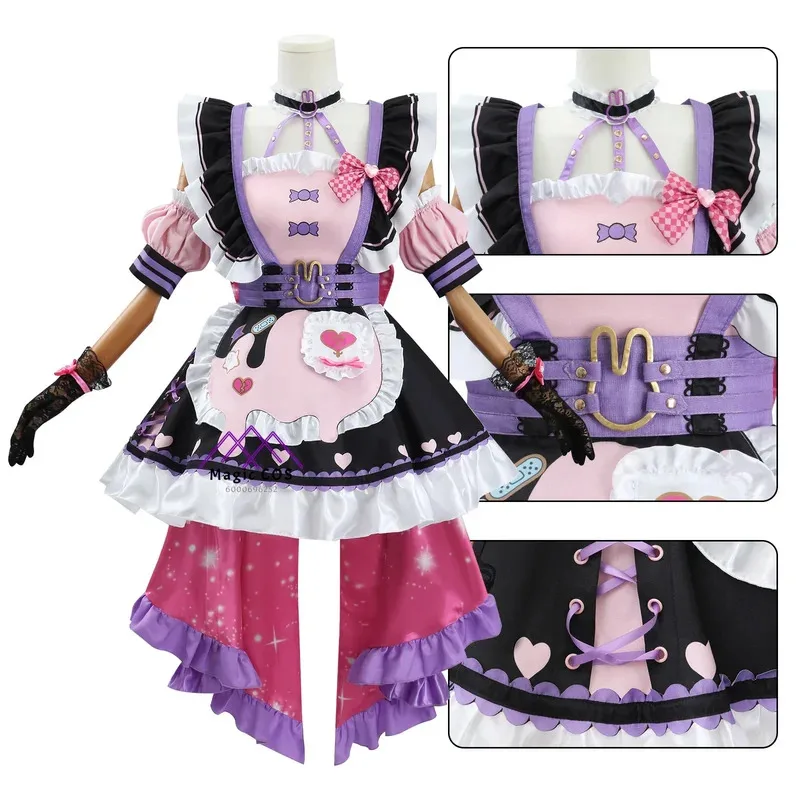 VTuber Maria Marionette Cosplay New Arrival Costume with Wig Dress Stockings Bag Headband for Women Halloween Party Prop Fashion
VTuber Maria Marionette Cosplay New Arrival Costume with Wig Dress Stockings Bag Headband for Women Halloween Party Prop Fashion
