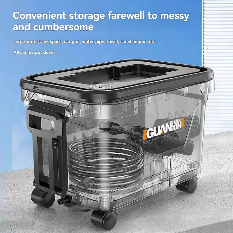 Portable Mobile Water Tank with Wheels, 360° Rotatable, 28L Large Capacity, Perfect for Car Washing Machine Use
Portable Mobile Water Tank with Wheels, 360° Rotatable, 28L Large Capacity, Perfect for Car Washing Machine Use