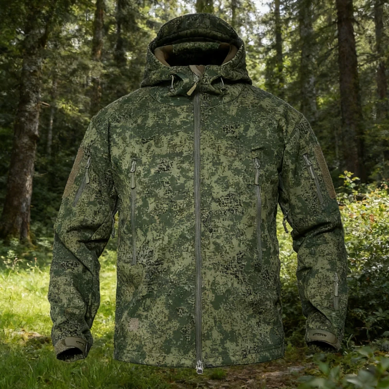 Men's Sharkskin Softshell Tactical Trench Coat - Military Camouflage Waterproof Windproof Jacket, American European Style Outdoo
Men's Sharkskin Softshell Tactical Trench Coat - Military Camouflage Waterproof Windproof Jacket, American European Style Outdoo