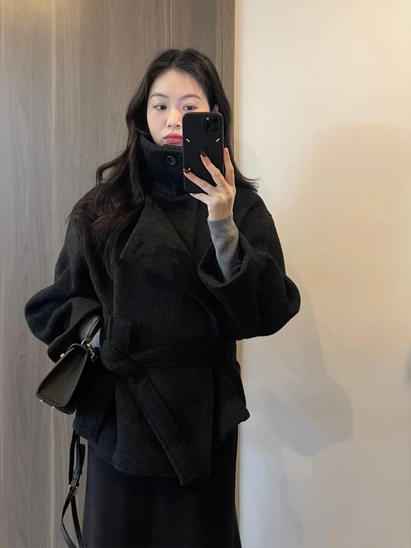 ay Wool Camere Coat Women's Woolen Coat Medium Length Thiened Winter New Sle Korean Sle Straight Cut Long Sve
ay Wool Camere Coat Women's Woolen Coat Medium Length Thiened Winter New Sle Korean Sle Straight Cut Long Sve