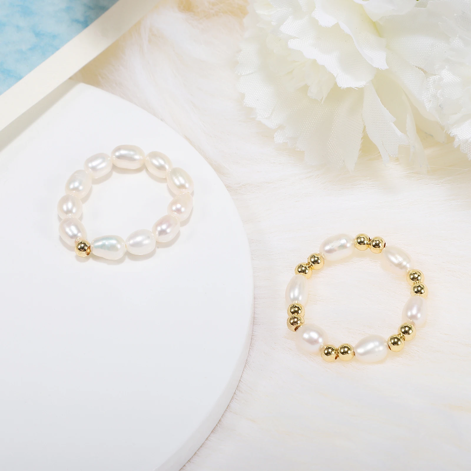 2pcs Pearl Finger Rings Elegant Adjustable Statement Jewelry For Women Stretch Rings Minimalist Fashion Bead Pearl Ring
2pcs Pearl Finger Rings Elegant Adjustable Statement Jewelry For Women Stretch Rings Minimalist Fashion Bead Pearl Ring