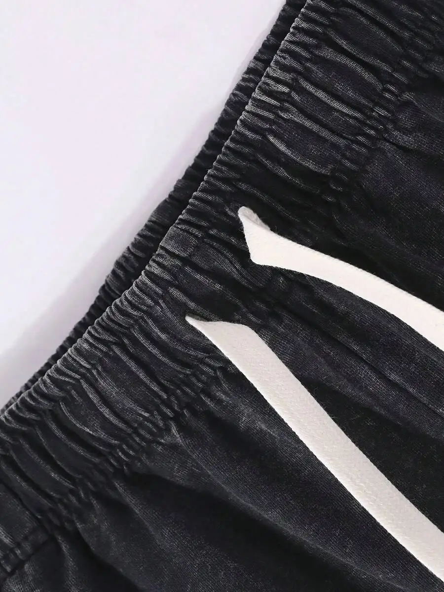 290g Washed Cotton Shorts, Japanese Style Vintage Street Casual Loose Shorts With Elastic Waist And Drawstring
290g Washed Cotton Shorts, Japanese Style Vintage Street Casual Loose Shorts With Elastic Waist And Drawstring