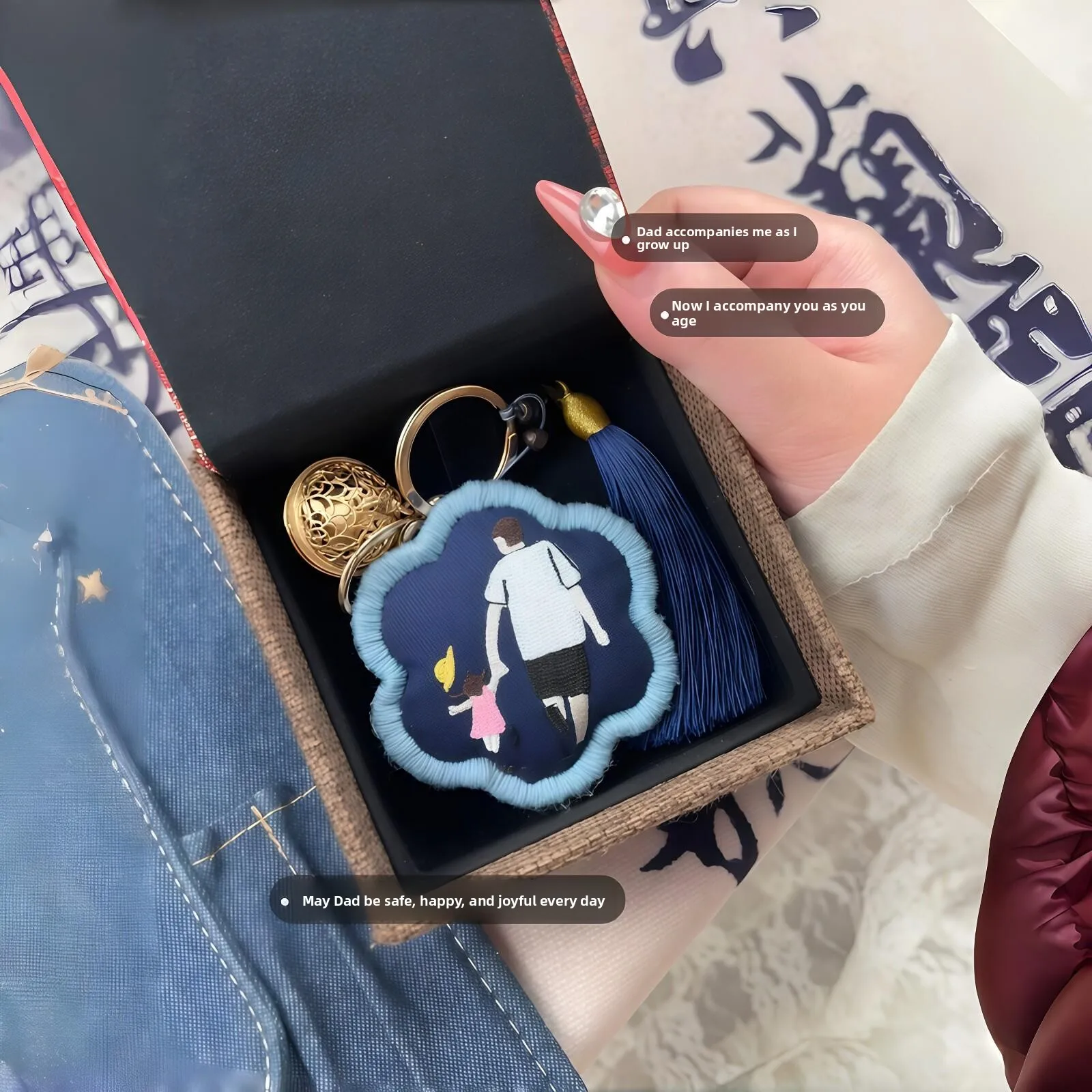 Father's Day Gift DIY Hand Embroidery Pouch Material Kit I Love Dad Small Pouch Keychain Home Sewing Craft from China
Father's Day Gift DIY Hand Embroidery Pouch Material Kit I Love Dad Small Pouch Keychain Home Sewing Craft from China