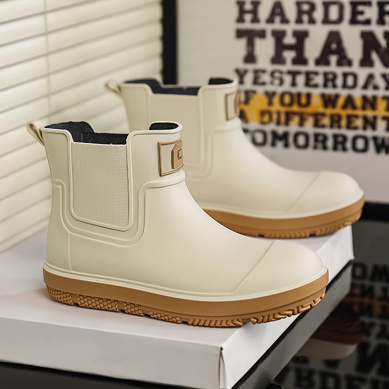 Rain Boots Men Anti-slip Wear-resistant Plush Fashion Kitchen Autumn Winter New Rain Shoes Ankle Women Waterproof Shoes
Rain Boots Men Anti-slip Wear-resistant Plush Fashion Kitchen Autumn Winter New Rain Shoes Ankle Women Waterproof Shoes