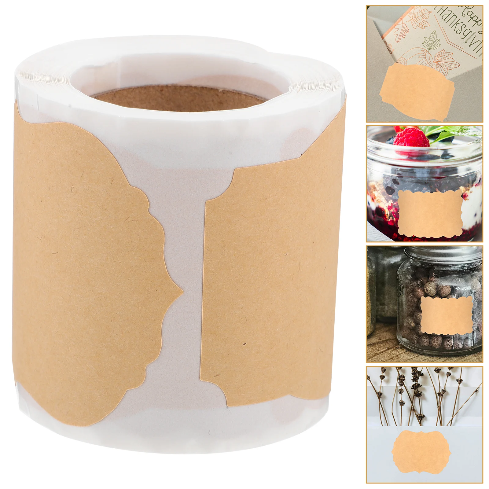 1 Roll Self-Adhesive Kraft Gift Label Stickers Sealing Decals For Envelopes Bags Jars Party Favors Homemade Food Container 
1 Roll Self-Adhesive Kraft Gift Label Stickers Sealing Decals For Envelopes Bags Jars Party Favors Homemade Food Container