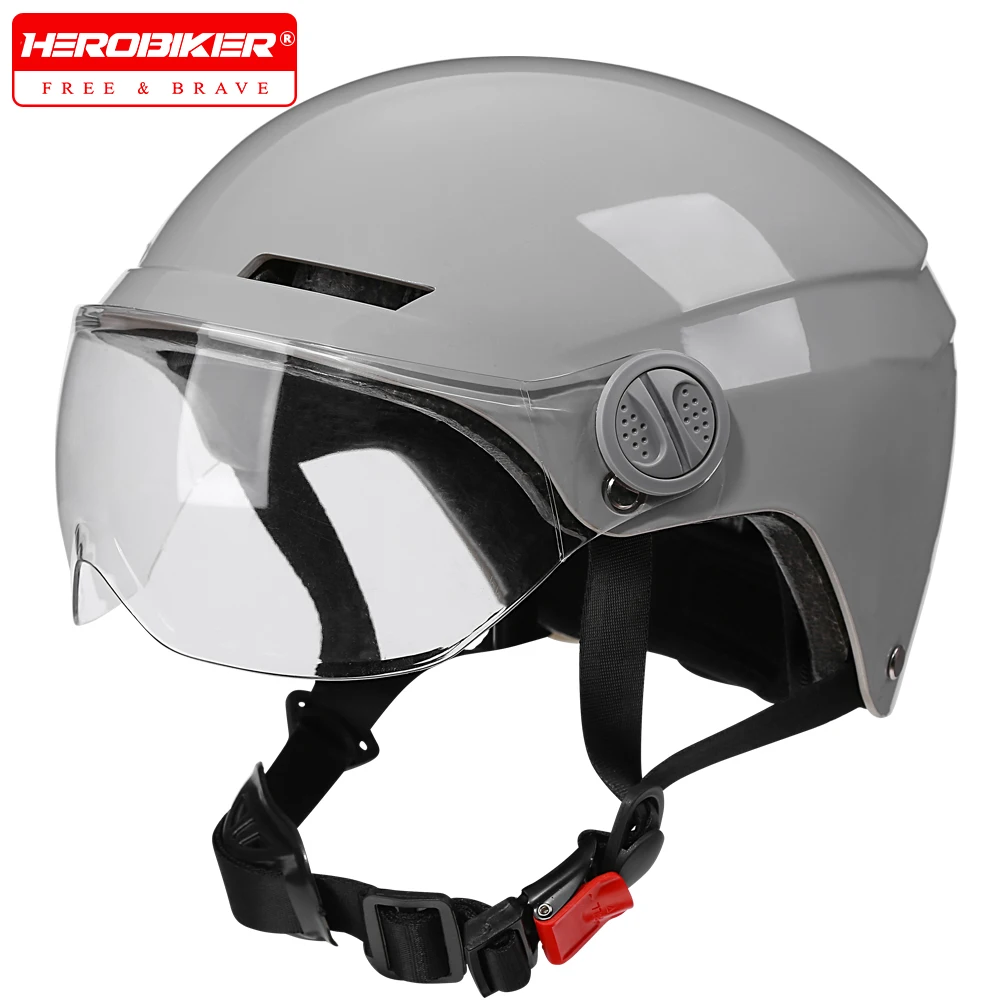 Summer Electric Bike Helmet Motorcycles Helmet Safety Moto Half Helmets For Men Grey Four Seasons Breathable Helmet ABS Material
Summer Electric Bike Helmet Motorcycles Helmet Safety Moto Half Helmets For Men Grey Four Seasons Breathable Helmet ABS Material