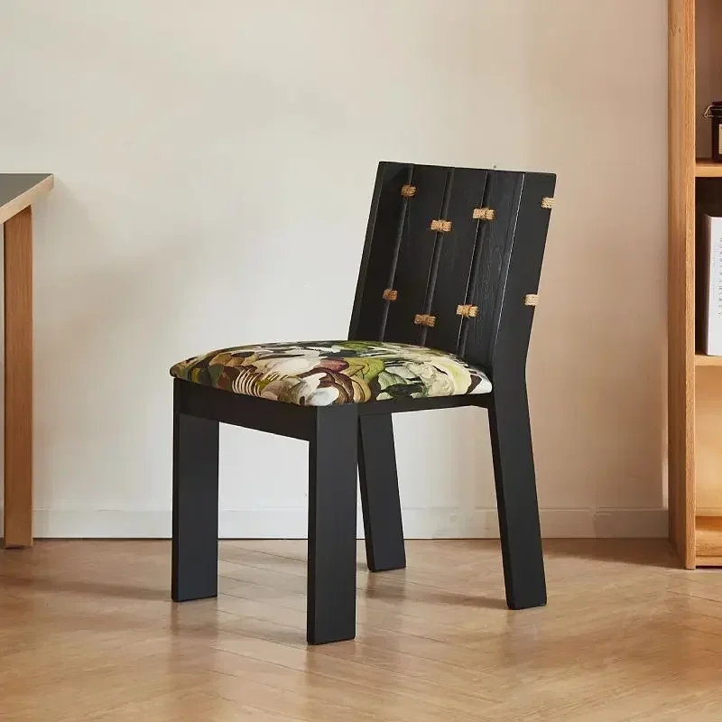 Medieval retro solid wood home mansen chair dining French premium backrest living room thickened
Medieval retro solid wood home mansen chair dining French premium backrest living room thickened
