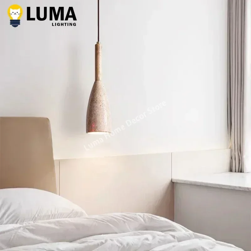 Luma Wabi-sabi Japanese Style Yellow Travertine Pendant Lamps Natural Stone Lights for Dining Room Kitchen Island Bedside Decor
Luma Wabi-sabi Japanese Style Yellow Travertine Pendant Lamps Natural Stone Lights for Dining Room Kitchen Island Bedside Decor