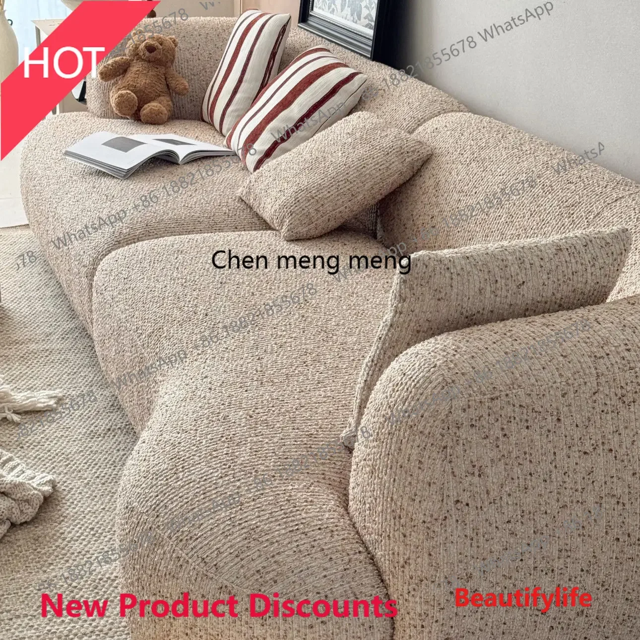 P32 New, minimalist cotton and linen fabric sofa, living room size, straight row sofa
P32 New, minimalist cotton and linen fabric sofa, living room size, straight row sofa